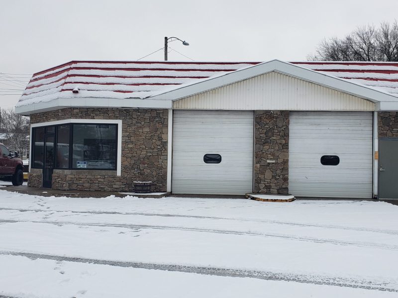 Two service bays at Lansing Car Care Center